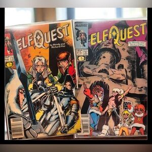 2pc Vintage ElfQuest Comic Book paper collectors editions